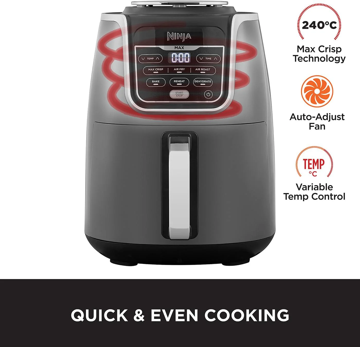 Ninja AF160UK Air Fryer MAX 5.2L - Image 5