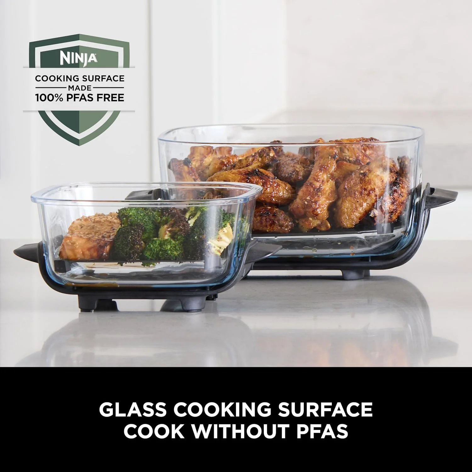 Ninja FN101UKSG CRISPi 4-in-1 Portable Glass Airy Fryer, Sage - Image 5