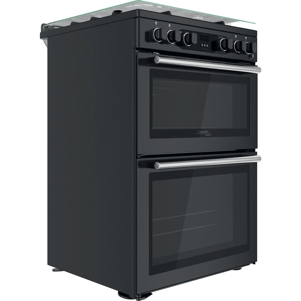 Hotpoint CD67G0C2CA/UK Gas Freestanding 60cm Double Cooker - Dark Grey - Image 3