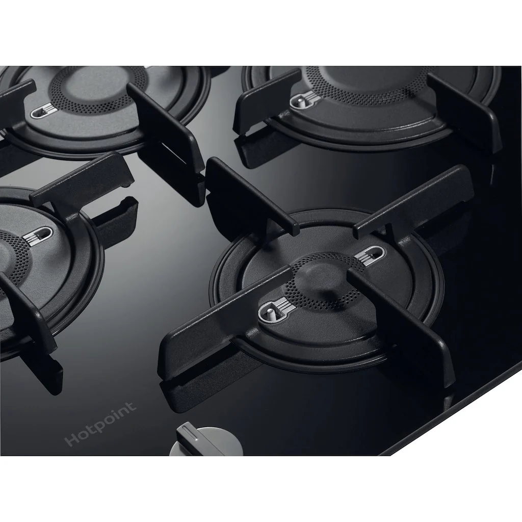 Hotpoint FTGHG 641 D/H BK Gas Hob - Black - Image 7