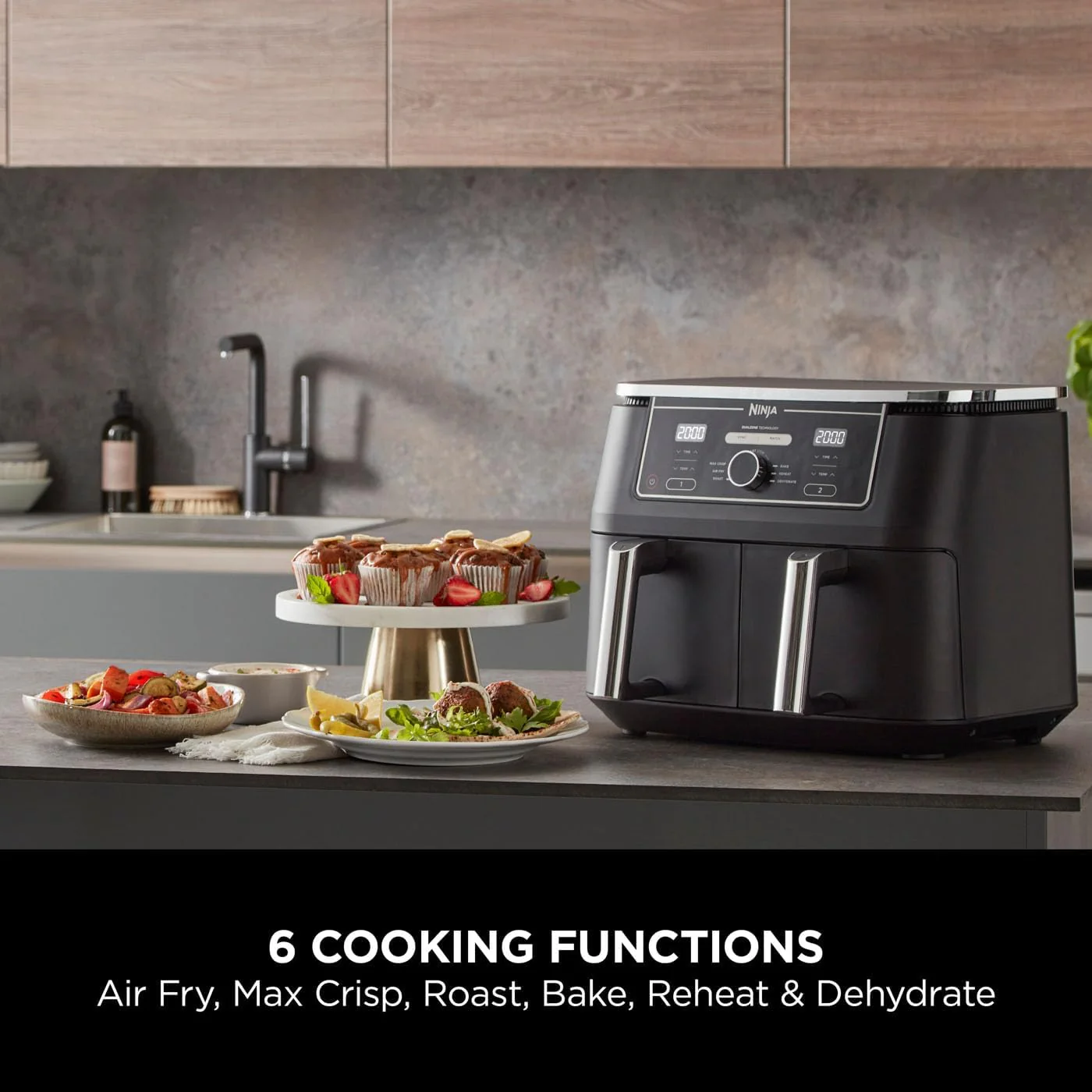 Ninja AF400UK Foodi MAX Dual Zone Air Fryer 9.5L - Image 4