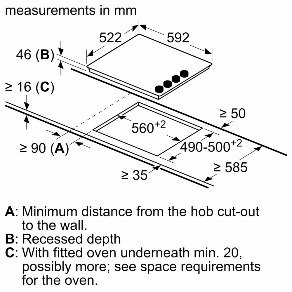 Bosch Series 2, Electric hob, 60 cm, Black - Image 7