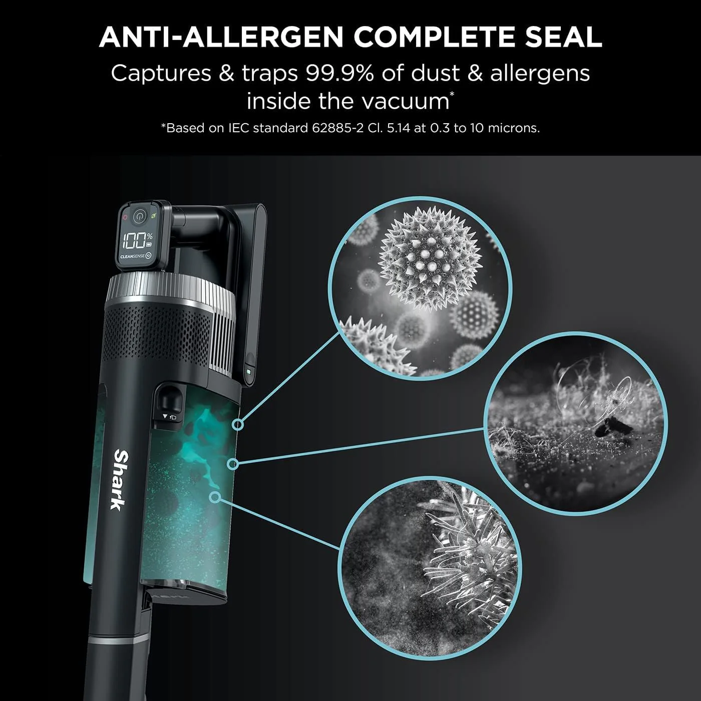 Shark IZ400UK Stratos Cordless Stick Vacuum Cleaner, Grey/Rose Gold - Image 8