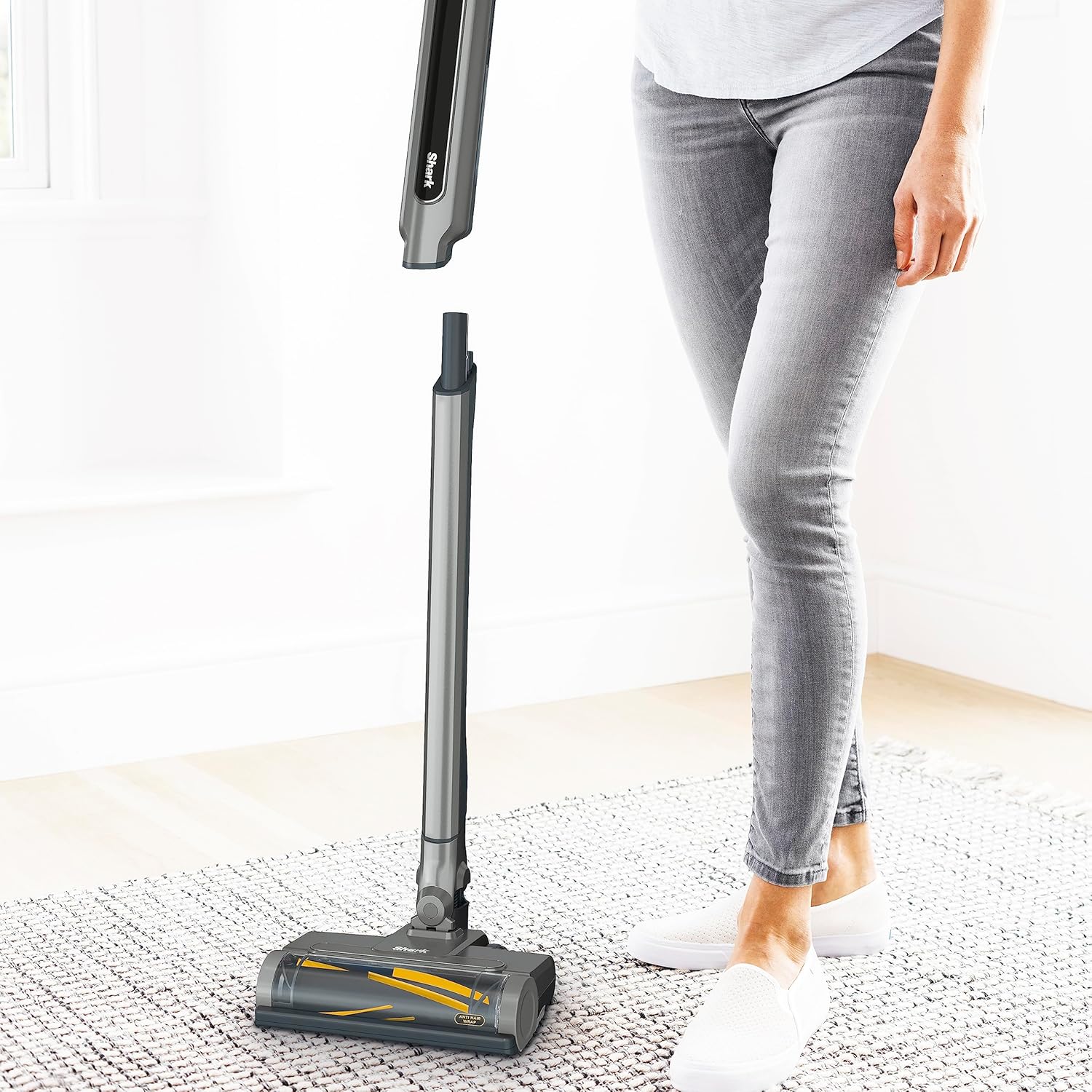 Shark WV361UK 2-in-1 Cordless Vacuum Cleaner with Anti Hair Wrap, Grey - Image 3