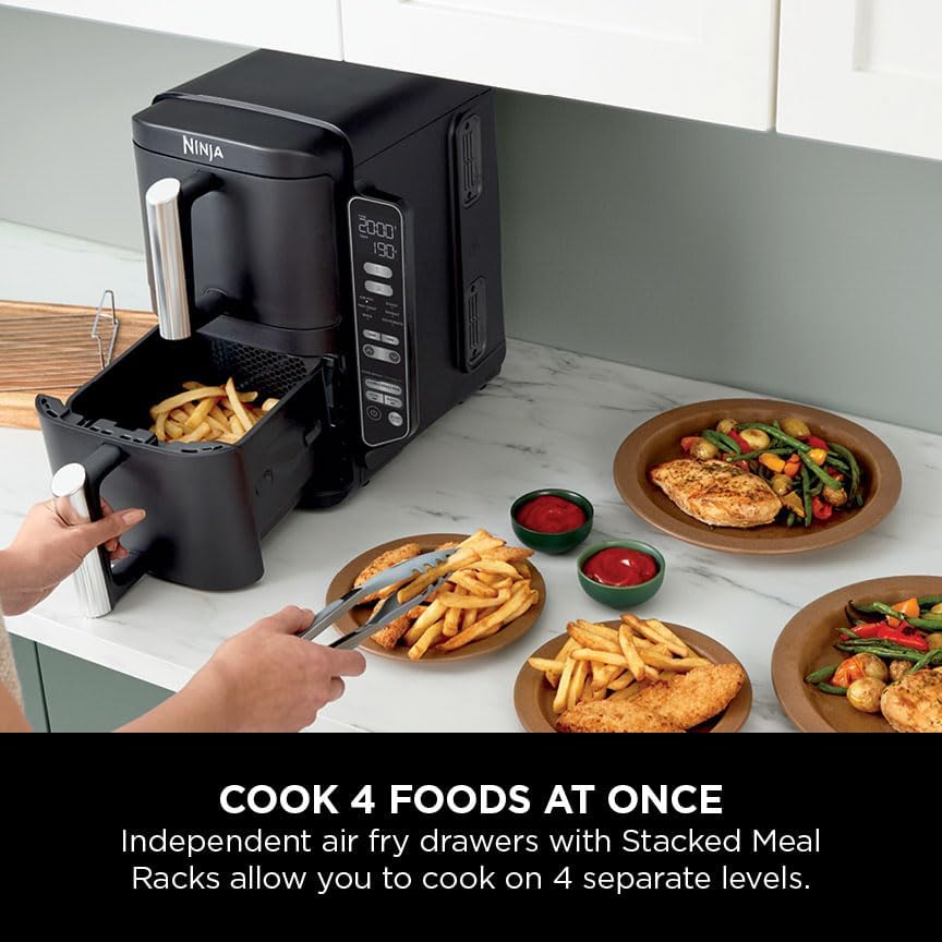 Ninja SL300UK Double Stack 2-Drawer Air Fryer 7.6L - Image 4