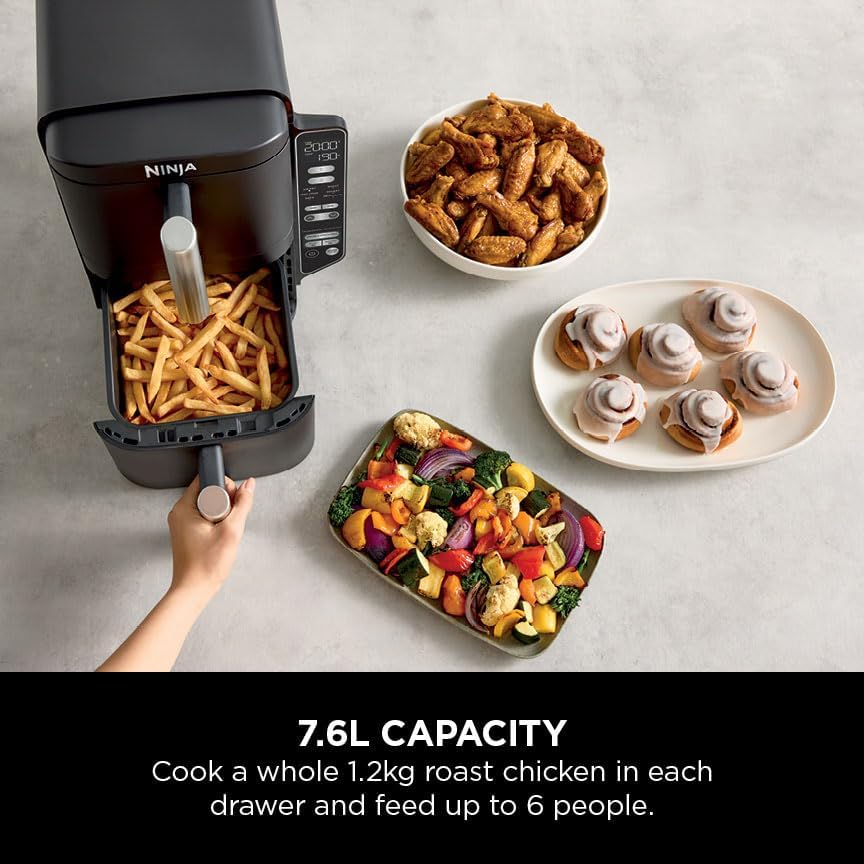 Ninja SL300UK Double Stack 2-Drawer Air Fryer 7.6L - Image 5