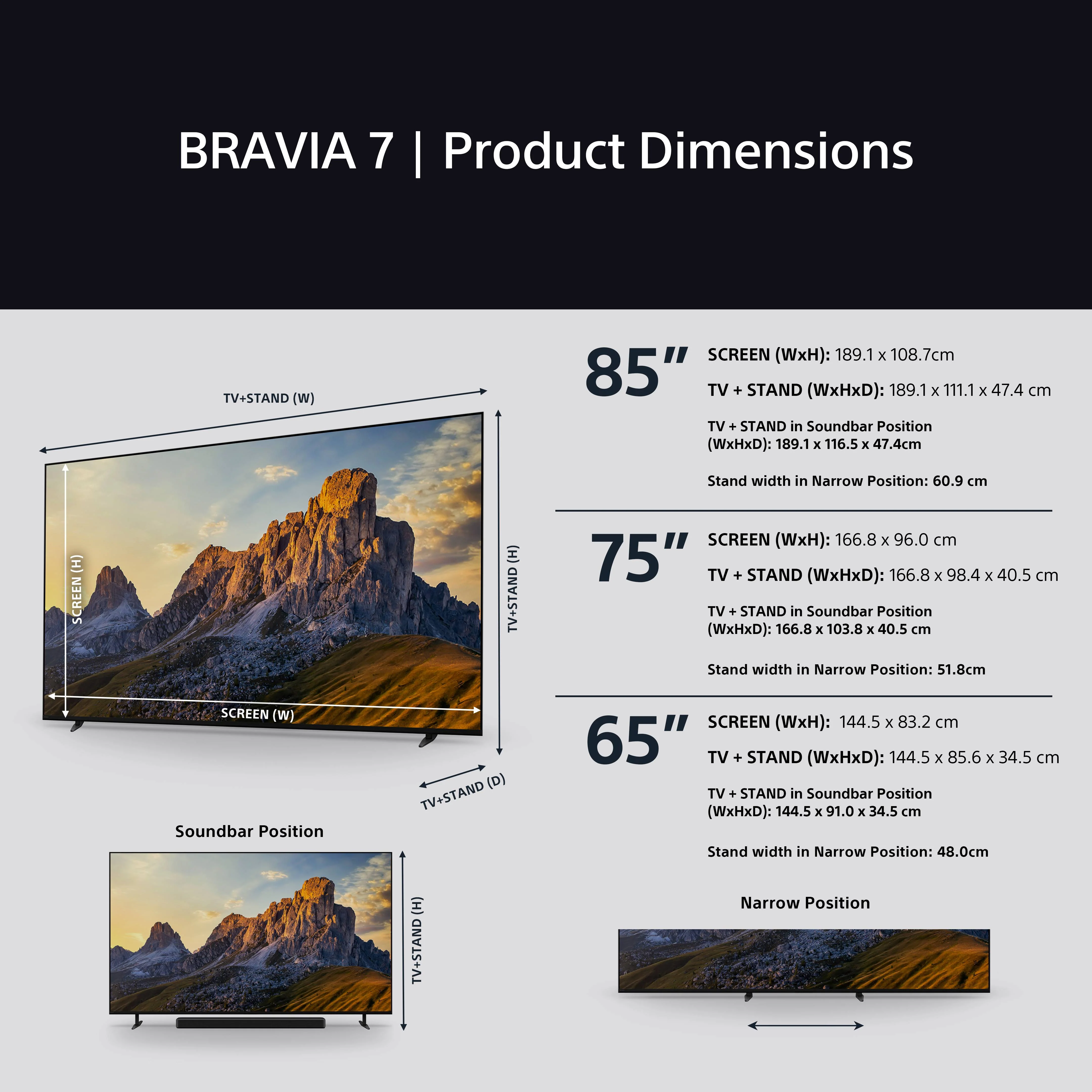 Sony K85XR70PU 85" BRAVIA 7 XR70P QLED (XR l Mini LED) 4K HDR Google TV - Image 22