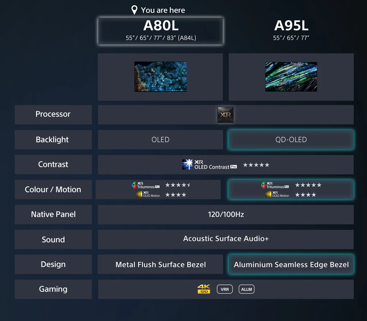 Sony XR-55A80LU 55" A80L 4K HDR OLED TV - Image 14